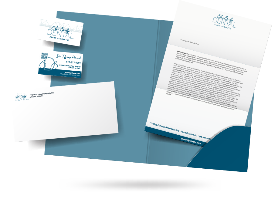 Blue Bridge Branding Mockup