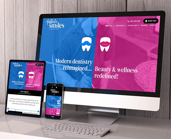Aesthetic Smiles website screenshot