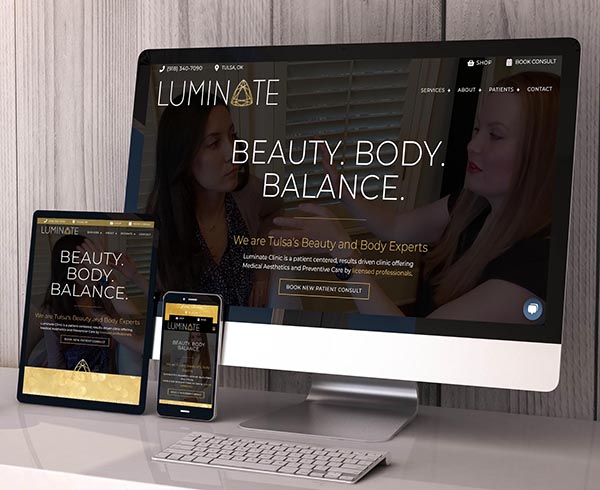 Luminate website screenshot