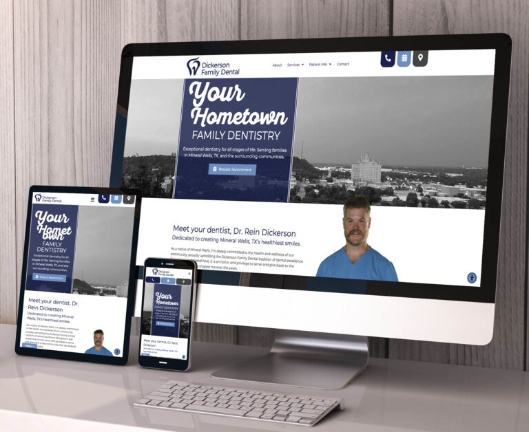 Dickerson Family Dental website screenshot