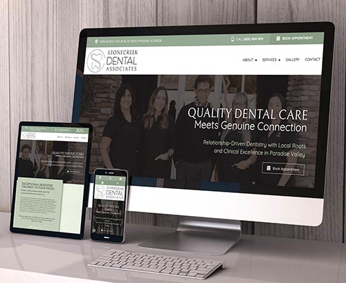Stonecreek Dental Associates website screenshot