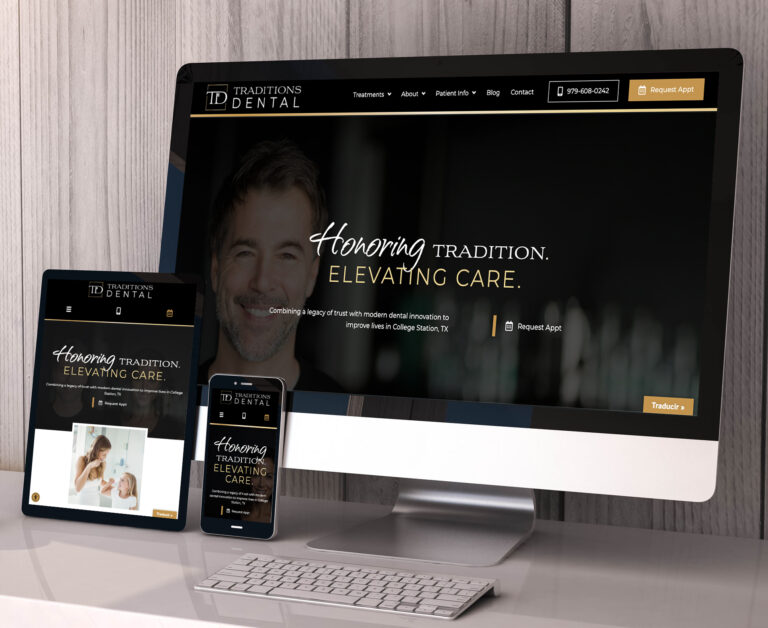 Traditions Dental website screenshot
