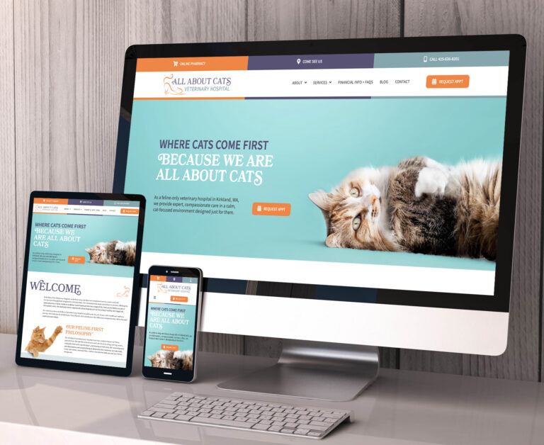 All About Cats website screenshot