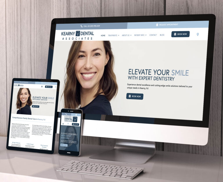 Kearny Dental Associates website screenshot