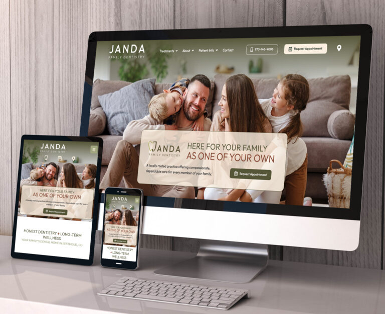 Janda Family Dentistry website screenshot