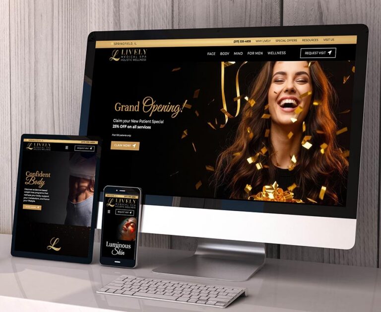Lively Medical Spa website screenshot