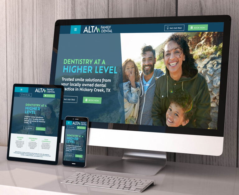 Alta Family Dental website screenshot