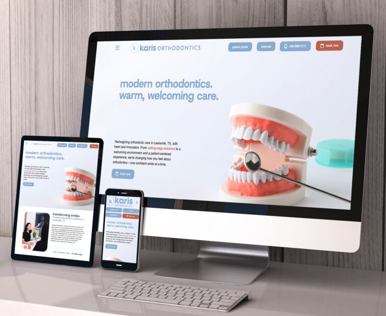 Karis Orthodontics website screenshot