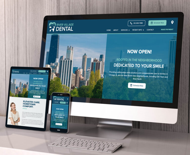 River Village Dental website screenshot