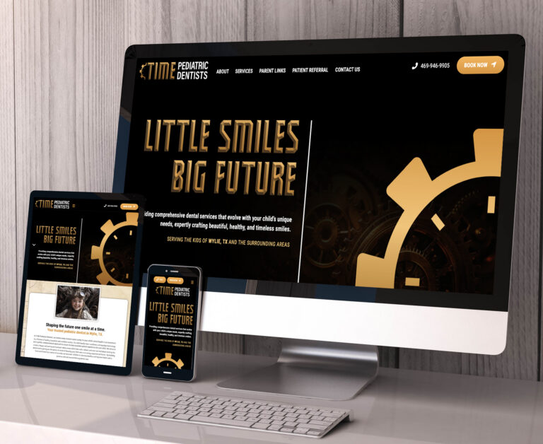 TIme Pediatric Orthodontic Dentists website screenshot