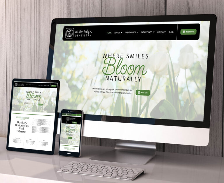 White Tulips Dentistry website screenshot
