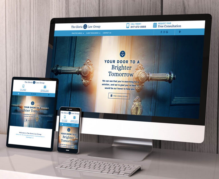 The Gloria Law Group website screenshot