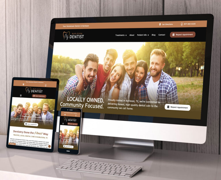 My Burleson Dentist website screenshot